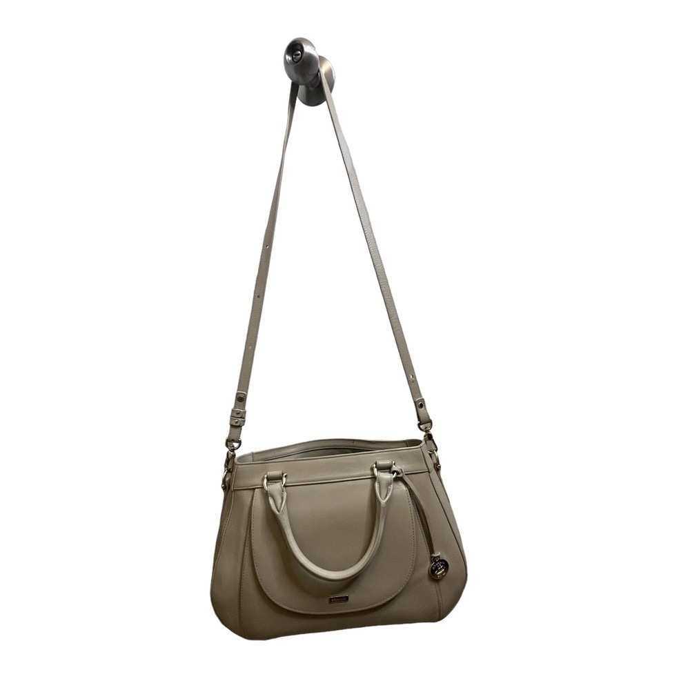 Brahmin Raelynn Satchel Sand Leather Beige gray bag - Picture 9 of 16